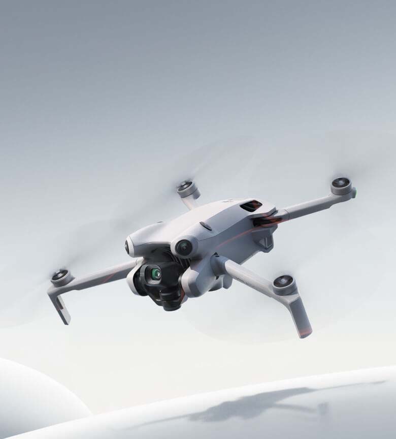 DJI Mini 4 Pro While flying top view
