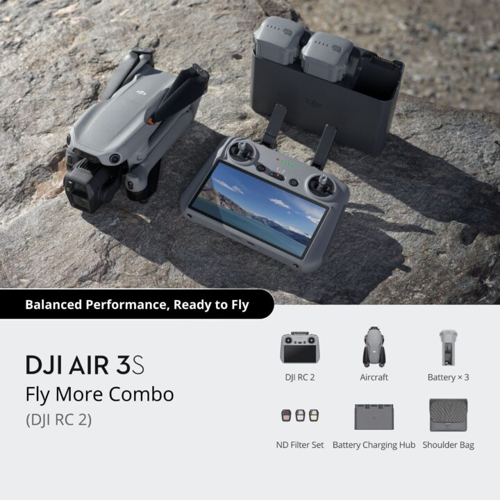 DJI AIR 3S COMBO RC 2 IN THE BOX
