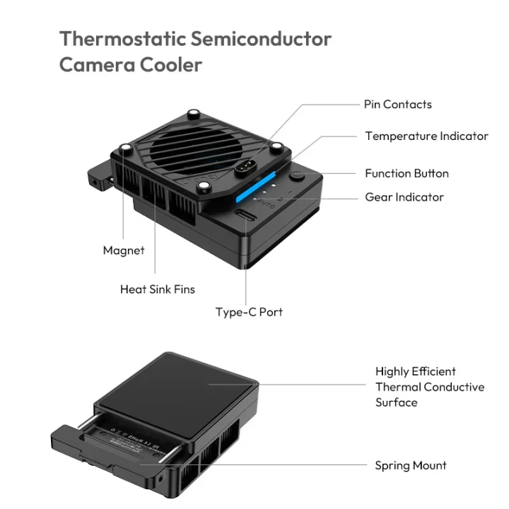 Ulanzi CU01 Thermostatic Semiconductor Camera Cooler Kit