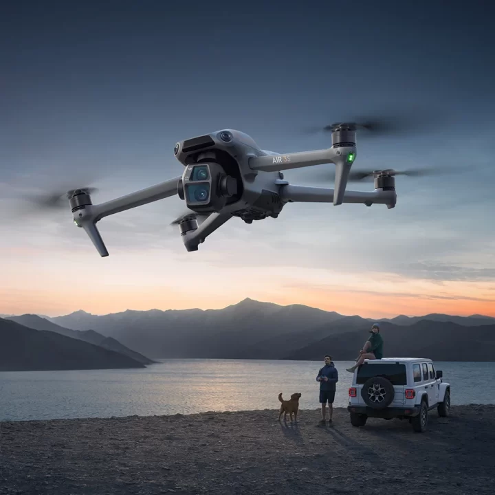 DJI Air 3S While flying in the mountain