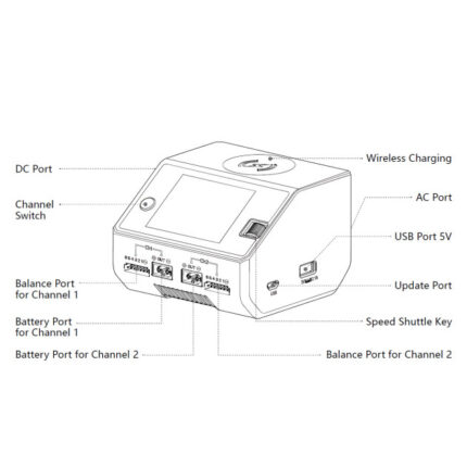 buy HOTA HOTA D6 Pro AC 200W DC 650W 15A*2 Dual Channel Lipo Charger With Wireless Charging for NiZn/Nicd/NiMH Battery from duabi