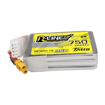 Tattu 750mAh 3S 95C 11.1V R-Line Lipo Battery Pack with XT30 Plug MAIN 3