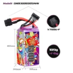 GAONENG GNB LiHV 6S 22.8V 1300mAh 120C XT60 LiPo Battery CONNECTOR