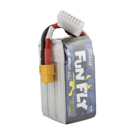 Tattu 1300mAh 6S 100C 22.2V FunFly lipo battery pack with XT60 Plug ISOMETRICE