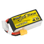 Tattu 1400mAh 4S 130C 14.8V R-Line Version 4.0 Lipo Battery Pack with XT60 Plug PERSPECTIVE 1