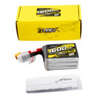Tattu R-Line Version 6.0 1600mAh 160C 6S 22.2V SQ Lipo Battery Pack with XT60 Plug PACKAGE