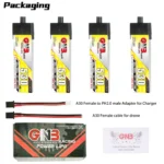 GAONENG GNB LiHV 3S 11.4V 720mAh 100C XT30 LiPo Battery PACKAGE