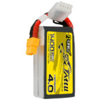 Tattu 1400mAh 4S 130C 14.8V R-Line Version 4.0 Lipo Battery Pack with XT60 Plug FRONT