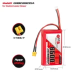 GAONENG GNB 2S 7.4V 6500mAh 5C LiPo Battery XT30 CONNECTOR