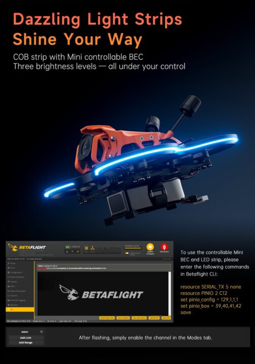 GEPRC DarkStar22 O4 Pro CineWhoop Quadcopter COB LED