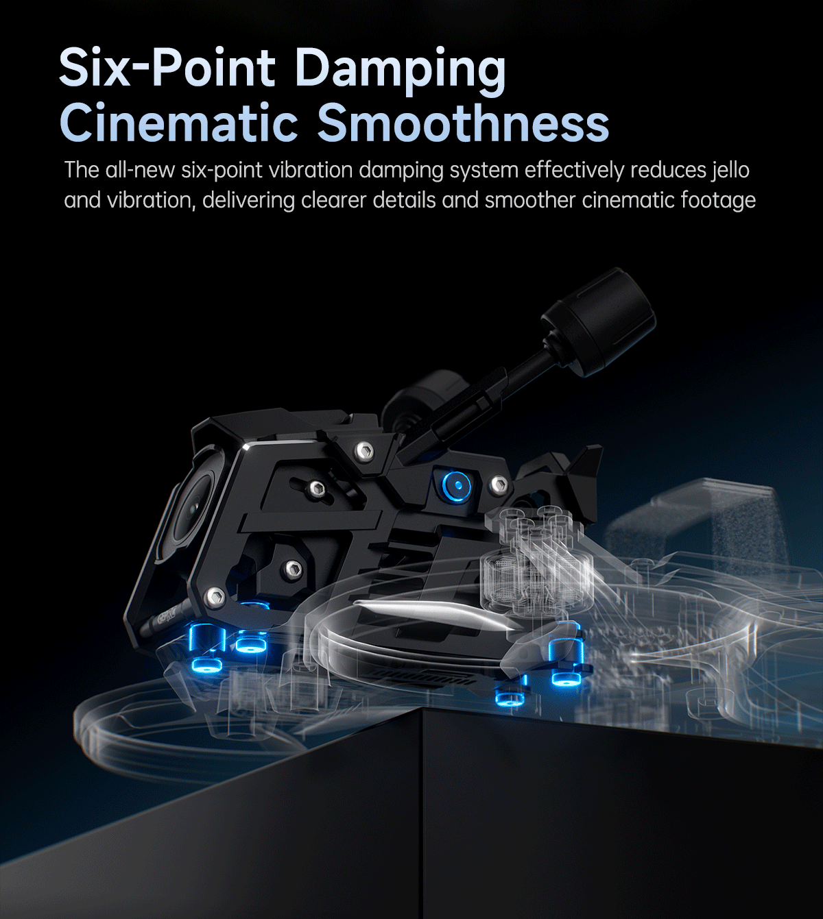 GEPRC Cinebot25 V2 O4 Pro Quadcopter damping system