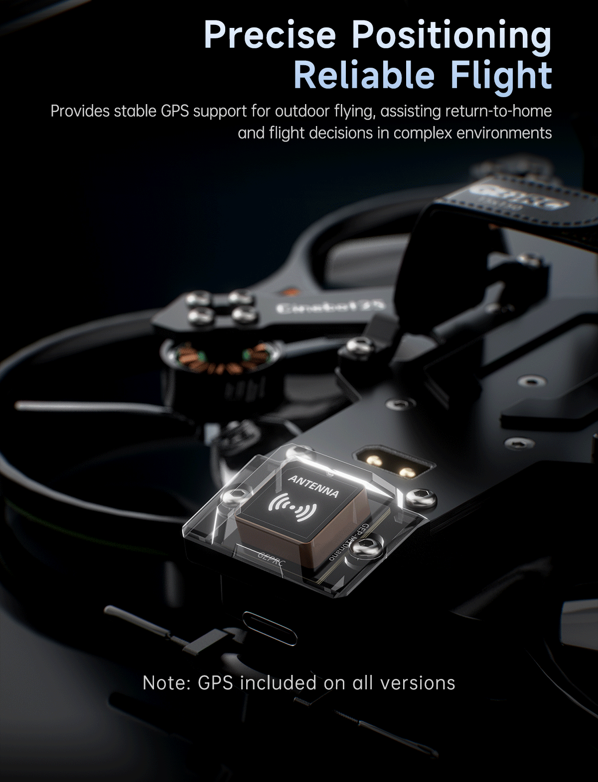 GEPRC Cinebot25 V2 O4 Pro Quadcopter gps system