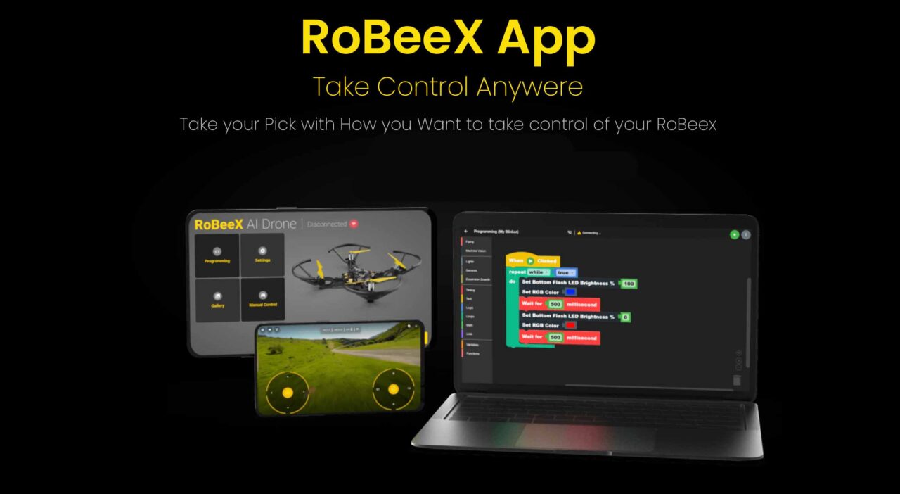 RoBeeX AI Drone for Coding, AI & STEM Learning
