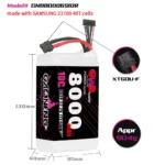 GAONENG GNB 6S 22.2V 8000mAh 10C XT60 Li-ion Battery made with Samsung 21700 CONNECTOR
