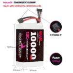 GAONENG GNB 6S 22.2V 10000mAh 10C XT60 Li-ion Battery made with Samsung 21700 50S CONNECTOR
