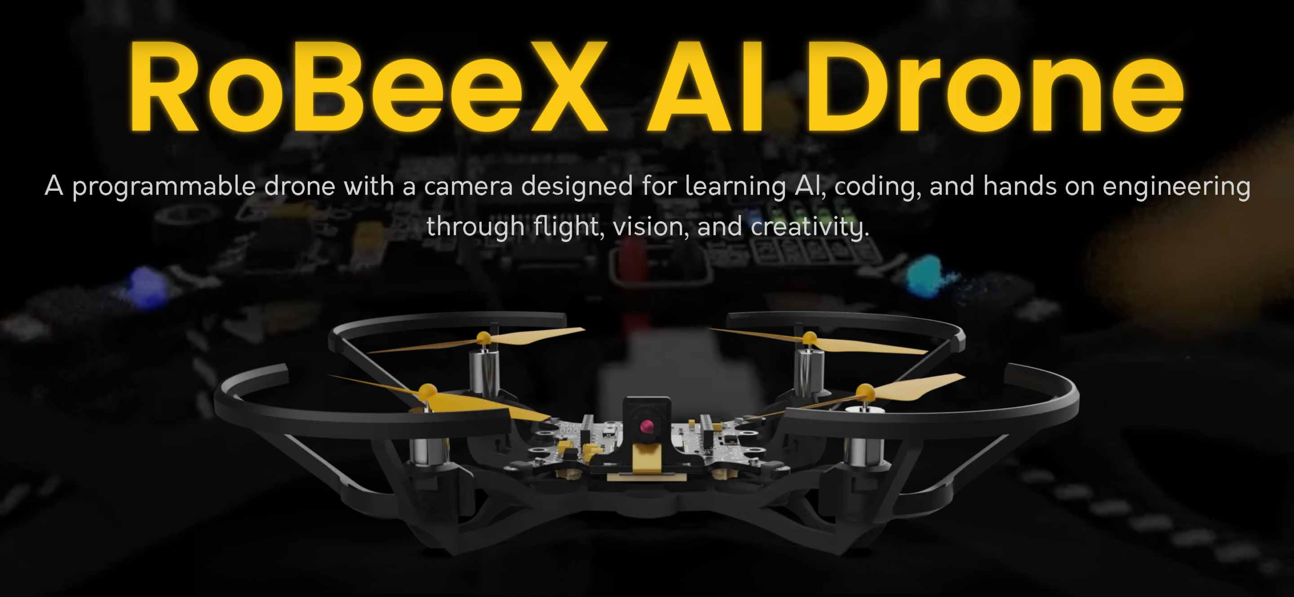 RoBeeX AI Drone for Coding, AI & STEM Learning