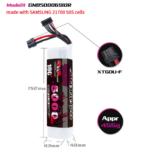 GAONENG GNB 6S 22.2V 5000mAh 10C XT60 Li-ion Battery made with Samsung 21700 50S CONNECTOR