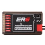 RADIOMASTER ER6 2.4GHz ELRS PWM Receiver FRONT VIEW