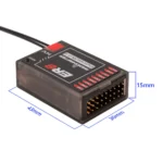 RADIOMASTER ER8 2.4GHz ELRS PWM Receiver SIZE AND DIMENSIONS
