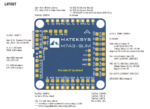 MATEKSYS Flight Controller H7A3-SLIM - technical product image
