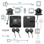 DJI O4 Air Unit Pro dimensional diagram