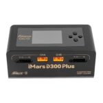 Gens Ace iMars D300 Plus black smart charger front view on white background