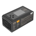 Gens Ace iMars D300 Plus black charger rear specifications on white background