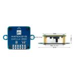 MATEKSYS CAN-L4-3100 dimension and magnetometer side view