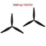 HQProp 15x7x3 black glass fiber nylon propeller CW and CCW pair